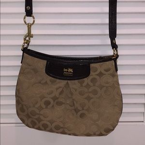 Original Coach Beige Crossbody Bag